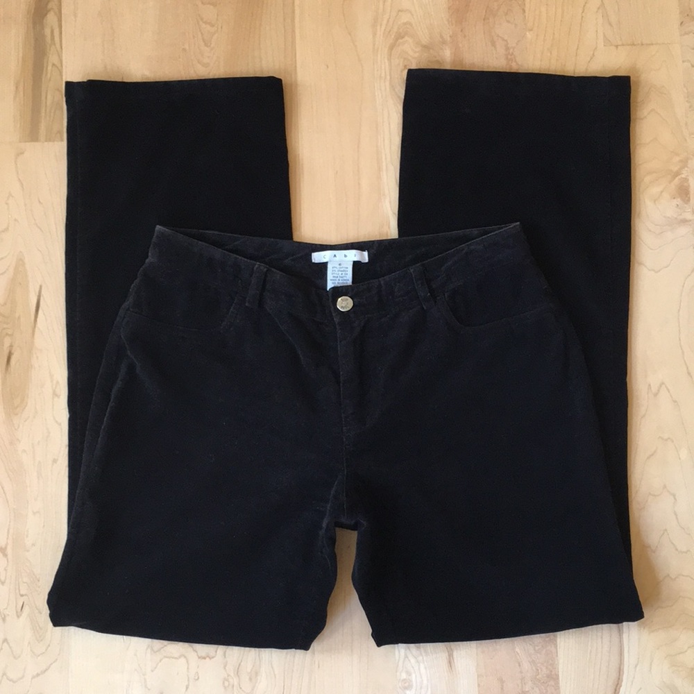 Cabi black Velvet pants style 138